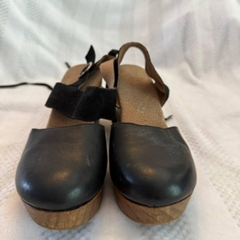 free people belmont clog heeled mules black size 39 - Picture 5 of 6